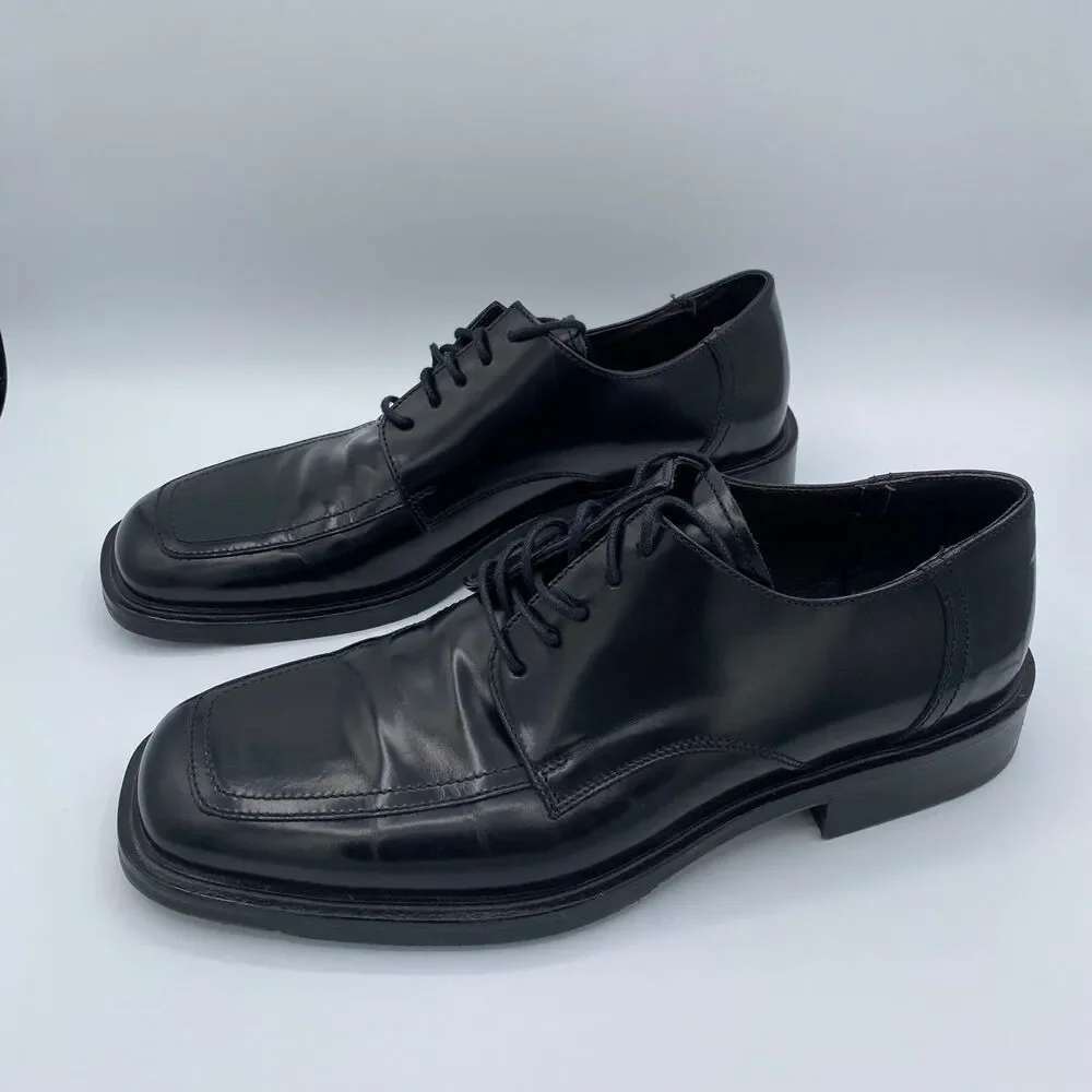 Men’s Dress Shoes Black Leather Size 10 Work Office Wedding